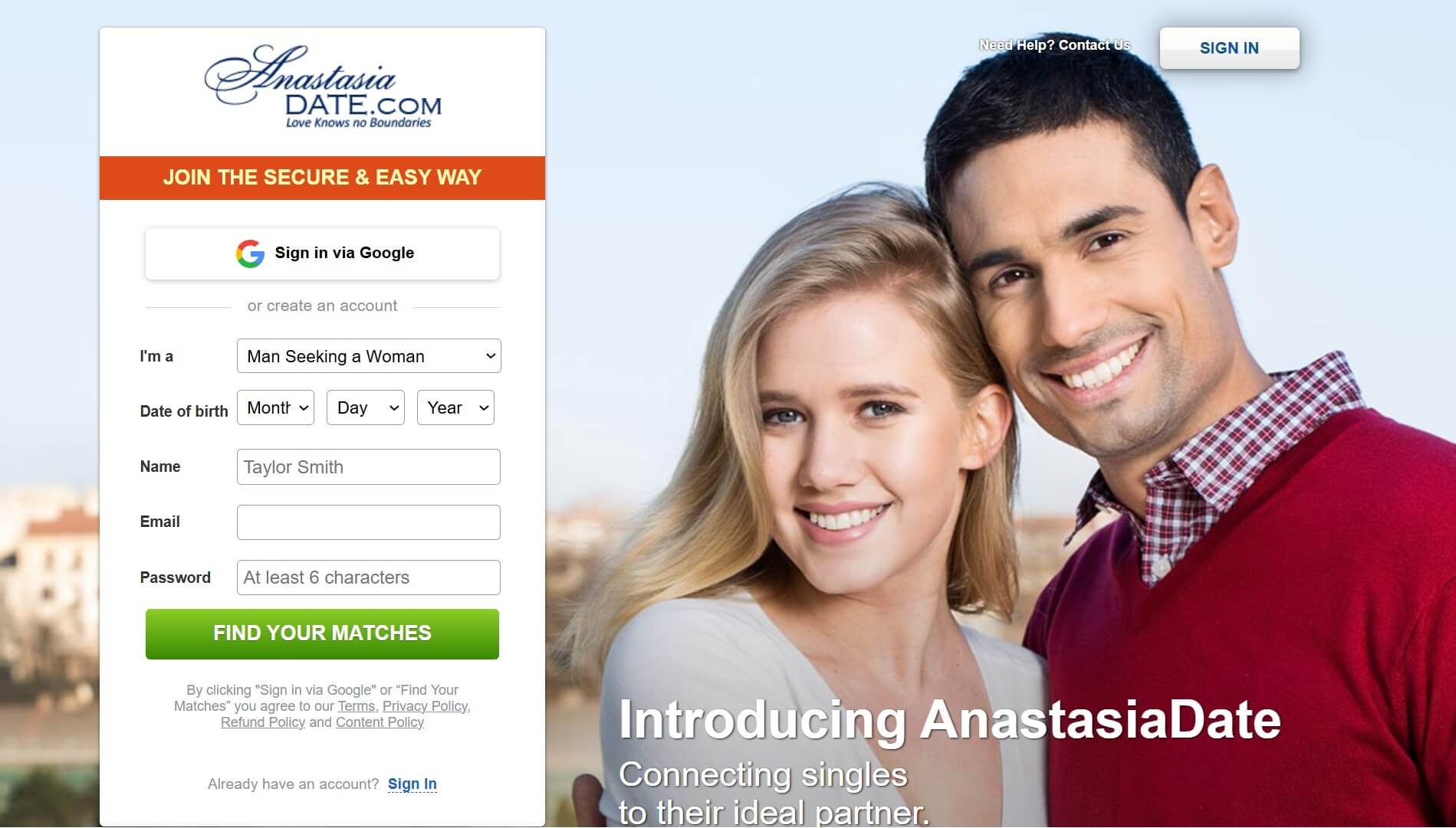 AnastasiaDate Review